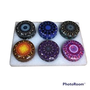 Zodiac 100% Soy Wax Six Candles One Size.